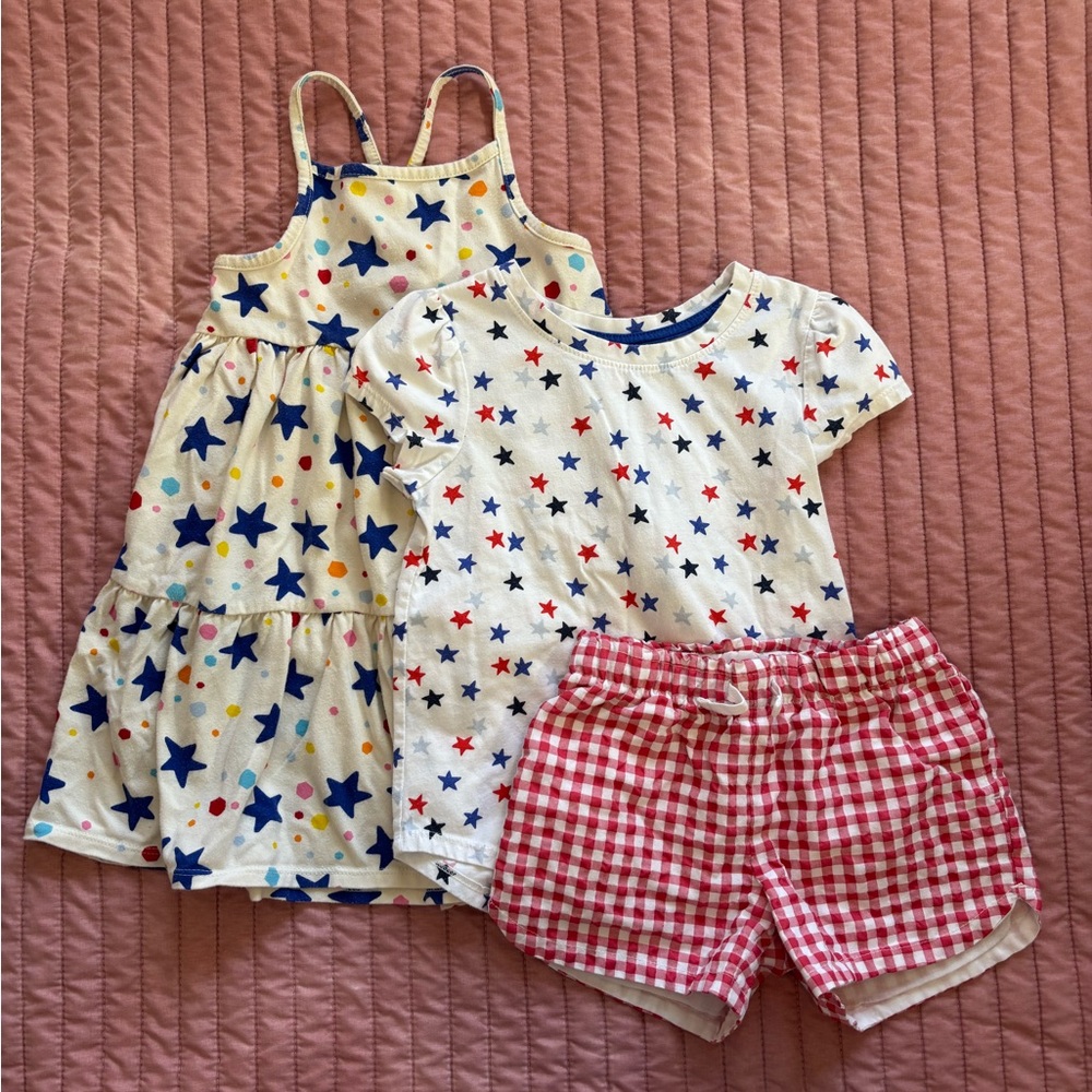 Patriotic set for little girls - size 5T